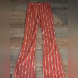 Pants , , US size 2,Orange with stripes ,